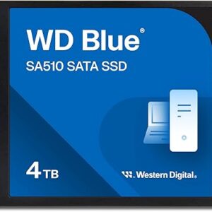 western digital 4tb wd blue sa510 sata unidad de estado sólido ssd sata iii 6 gb/s, 2.5"/7mm, hasta 560 mb/s wds400t3b0a